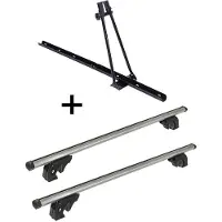 VDP Porte-vélos ORION + barres de toit/rails LION2 compatibles avec Seat Alhambra II (5 portes) 00-10