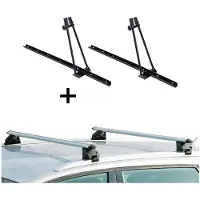VDP 2x Porte-vélos ORION + porte-rail CRV107A compatible avec compatible avec BMW X1 (F48) 5 portes à partir de 2015