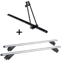 VDP Porte-vélos ORION + barres de toit en aluminium RB003 compatibles avec Bmw X3 (G01) (5 portes) à partir de 2018
