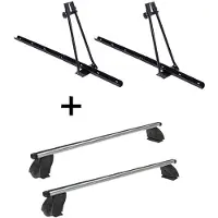 VDP 2x porte-vélos ORION + barres de toit K1 PRO aluminium compatibles avec Mercedes GLE Coupé (C292) (5portes) à partir de 15 ans