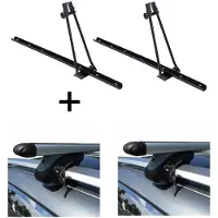 VDP 2x Porte-vélos ORION + porte-rails L120 compatible avec Citroen C5 Break RE 01-04