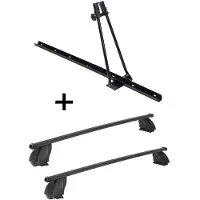 VDP Porte-vélos ORION + barres de toit K1 MEDIUM compatibles avec Mercedes CLA Shooting Brake (X117) (5 portes) à partir de 15 ans