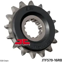 JT Sprockets Pignon 16Z 530 caoutchouté