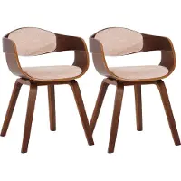 CLP lot de 2 chaises Kingston tissu