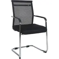 CLP Chaise visiteur Denny, tissu et chrome