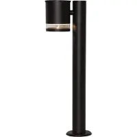 Star Trading Lampe solaire "Wegeleuchte, Vienne", poteau lumineux LED avec détecteur de crépuscule, noir, hauteur 50 cm