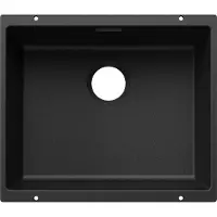 BLANCO SUBLINE 500-U pour composants colorés Evier encastré SILGRANIT noir à partir de 60 cm sansd'écoulement à distance