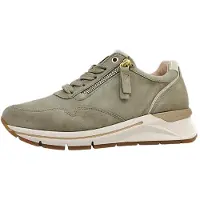Gabor Comfort : chaussures pour femmes, chaussures à lacets, chaussures de sport à lacets, couleur verte, chaussures de loisirs