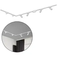 Briloner Luxtrail Système de rail, set complet, 4x LED Spots, 2x LED Tracklight, orientable, blanc chaud, blanc, 3m