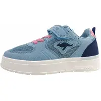 Kangaroos Kkk-GK, chaussures de sport en hickory pour enfants, modèle sneaker, fermeture à scratch, couleur bleue, pour le quotidien