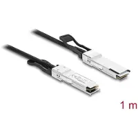 DeLOCK Câble Twinax QSFP+ vers QSFP+ 40 Gbps, 1 mètre, passif, noir