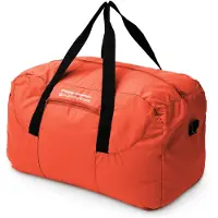 Hauptstadtkoffer grand sac de voyage pliable 55 L, sac de voyage pliable léger Weekender Sac de plage avec fermeture éclair pour femmes hommes Sac de transport Travel Bag XL,Orange
