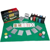 Relaxdays 10022799_0 Poker-Set TEXAS HOLD'EM Kartenspiel