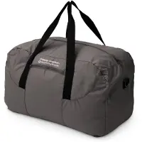 Hauptstadtkoffer grand sac de voyage pliable 55 L, sac de voyage pliable léger Weekender Sac de plage avec fermeture éclair Femme Homme Sac de transport Travel Bag XL,Graphite
