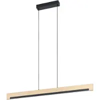 Eglo LED Suspension Camacho noir-brun 110 x 6 cm blanc chaud,intensité lumineuse variable