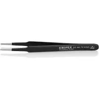 Knipex pincette de précision, courbée, inoxydable ESD,,anti-magneti - 92 58 74 ESD