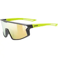 Uvex skyryse, lunettes de soleil, junior, noir/jaune