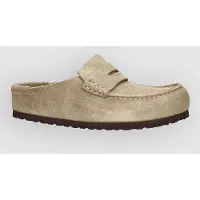 Birkenstock pour homme. 1029675 Sabots en Cuir Naples Wrapped (Coupe Regular) taupe (38), Plat, Aucun, Casuel
