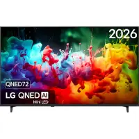 LG QNED 75QNED72B6A, 190,5 cm (75 pouces), 4K Ultra HD, technologie QNED, Smart TV, couleur noire