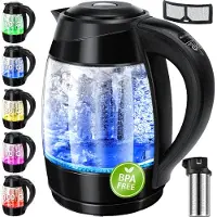 Kesser Bouilloire en acier inoxydable de 1,8 litre, 2200W, avec fonction de maintien au chaud