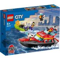 LEGO Le bateau de sauvetage des pompiers