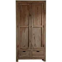 MASSIVMOEBEL24.DE MASSIVMOEBEL24 | Armoire 96x60 Palissandre huilé Gris taupe NATURE GREY #99