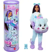 Barbie Poupée avec costume d'ours violet et surprises