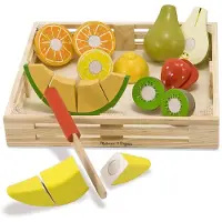 Melissa & Doug Food Play Wooden Cutting Fruit Toy Jaune Enfants