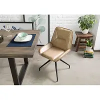 MASSIVMOEBEL24.DE MASSIVMOEBEL24 | Chaise 49x56 Cuir IRON LABEL #608