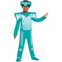 Disguise Minecraft Armor Deluxe Costume Vert Enfants