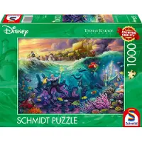Schmidt Spiele GmbH PU1000T.Kinkade Disney, The Little Mermaid, Ursula Autres