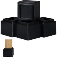 Relaxdays Rehausseurs meuble lot de 4, hauteur 14 cm
