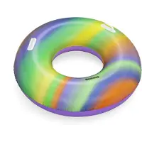 Bestway Bouée Gonflable - - Rainbow - Diamètre 119 Cm - Multicolore - Pour Enfants À Partir De 6 Ans