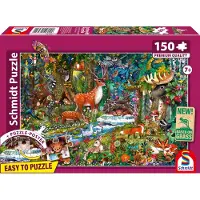 Schmidt Puzzle - SPIELE - Animaux des forêts européennes - 150 pièces - À partir de 7 ans