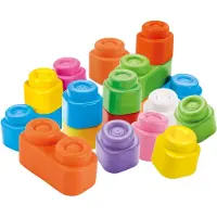 Clementoni Bag Of 20 Soft Blocks Clemmy Blocks Multicolore Enfants