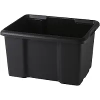 PaperFlow Bac de rangement empilable superposable 45 l noir