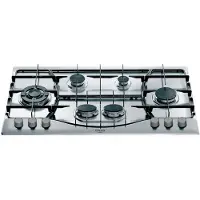 Ariston Hotpoint PHN 962 TS/IX/HA, Acier inoxydable, Intégrable, 90 cm, Gaz, Acier inoxydable, 6 zones de cuisson