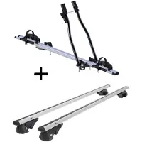 VDP Porte-vélos SAGITTAR + barres de toit VDP004 L compatibles avec Ford Focus SW/Kombi 98-11