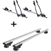 VDP 2x porte-vélos SAGITTAR + barres de toit VDP004 L compatibles avec Citroen C5 Break (break) MK1 43313