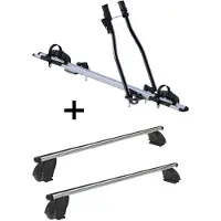 VDP Porte-vélos SAGITTAR + barres de toit K1 PRO aluminium compatibles avec VW Traporter (T5) 09-15
