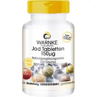 Warnke Vitalstoffe GmbH Comprimés d'iode 150ug, 100 pcs TAB