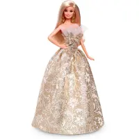 Barbie Signature - Poupée de collection Noël aux cheveux blonds JBH95