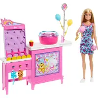 Barbie Coffret Barbe à Papa avec poupée et accessoires