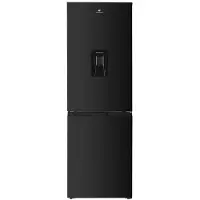 Continental Edison CEFC325NFBD : Combiné réfrigérateur-congélateur, partie basse sans givrage, 325 litres, système de distribution d'eau, couleur noire, , 39 dB, fonction de congélation rapide
