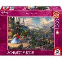 Schmidt Spiele Spiele 57369 Disney, Sleeping Beauty Dancing in The Enchanted Light, Thomas Kinkade Puzzle 1.000 Teile - DISNE 57369