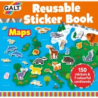 Galt - Livre d'autocollants réutilisables - Maps (55-1005287) (150 Autocollants)