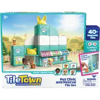 Tile Town - Clinique vétérinaire, Kit de construction magnétique (90306)