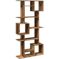 vidaXL Bibliothèque vieux bois 92x29x188 cm bois d'ingénierie