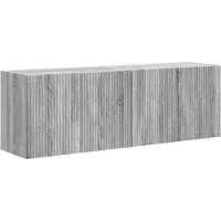 Syfax Meuble TV mural 2 pcs Gris Sonoma 59,5 x 31 x 40 cm