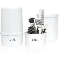 Catit Short Hair Grooming Kit Blanc